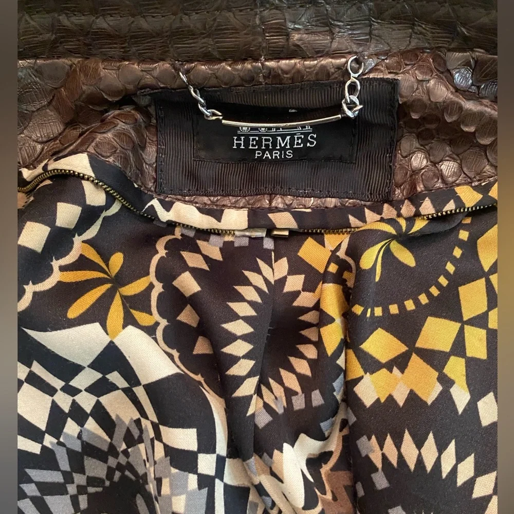 Python leather jacket - Picture 9 of 10